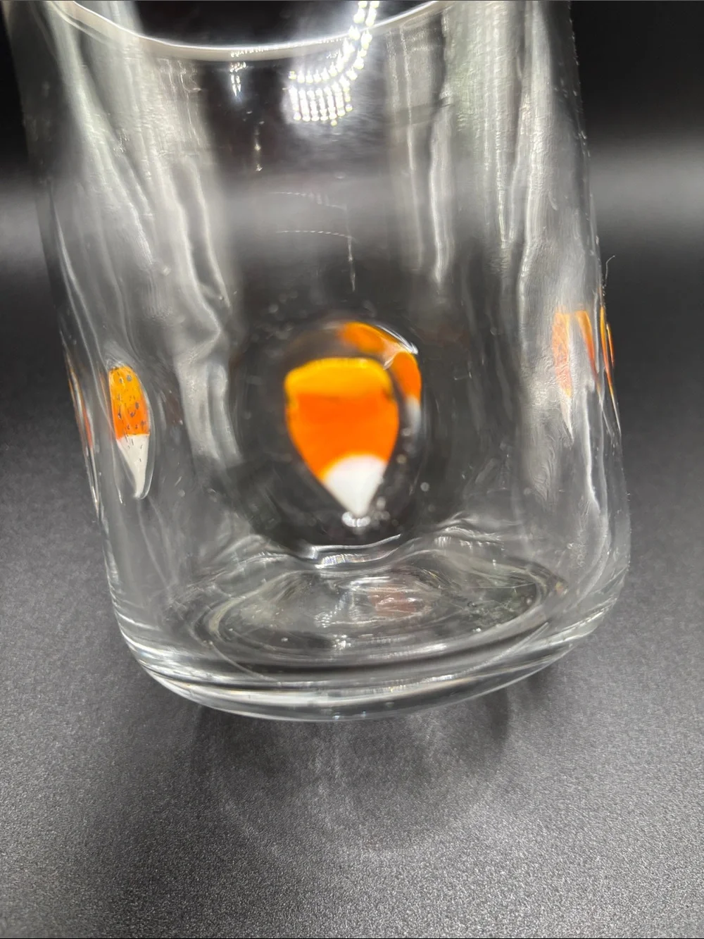 NEW Anthropologie Candy Corn Icon Juice Glass